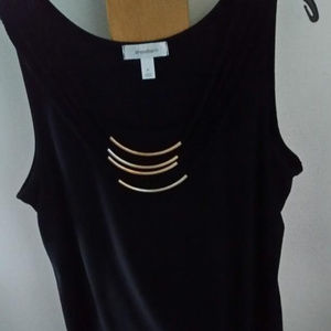 Dress Barn Black Blouse with Bangles